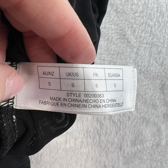 City Chic Plus S 16 Swimsuit Elba Tankini Top Off The Shoulder Ruched Black - Picture 8 of 15